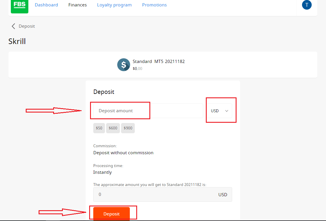 FBS Open Account and Deposit: Steps, Methods and Limits