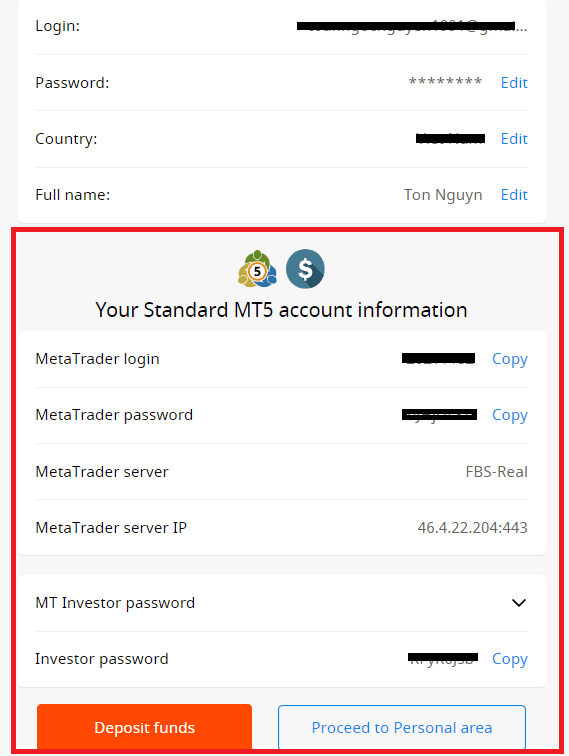 FBS Open Account and Deposit: Steps, Methods and Limits