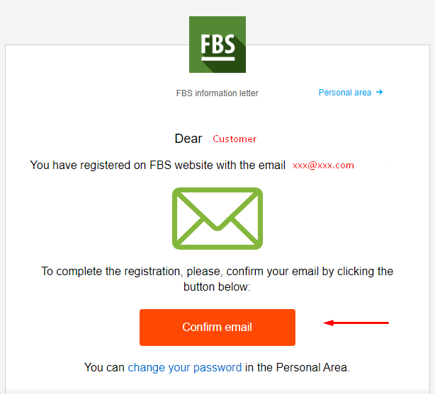 Как войти и подтвердить учетную запись в FBS